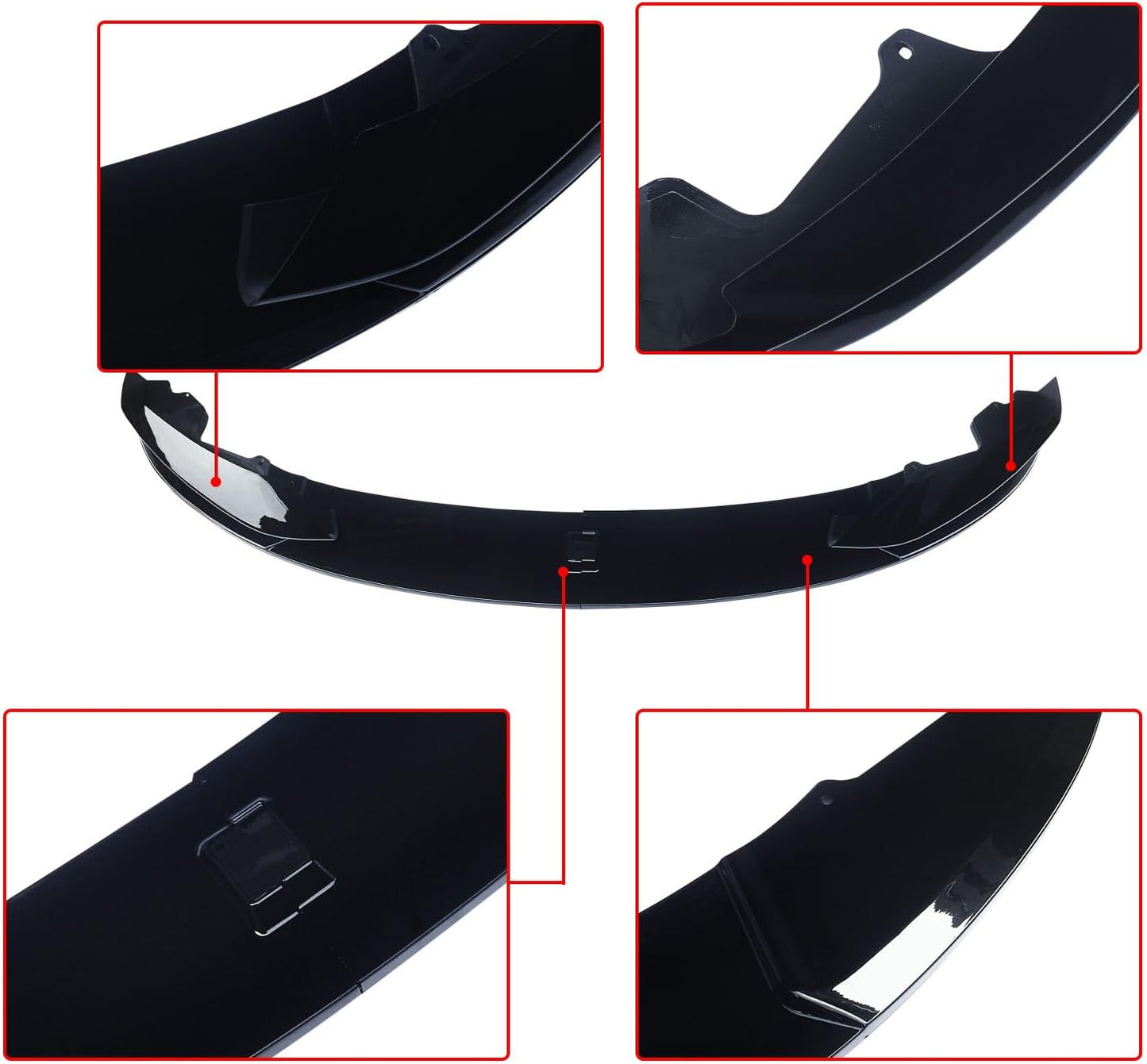 CARIG For 2014-2020 BMW F32 F33 F36 4 シリーズ M スポーツ フロント リップ ABS 塗装 4 pc フロント バンパー スプリッター