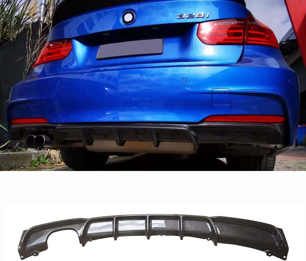 CARIG For 2012-2019 BMW F30 F31 Mスポーツバンパー320i 328iリアディフューザーのみフィットMスポーツモデル