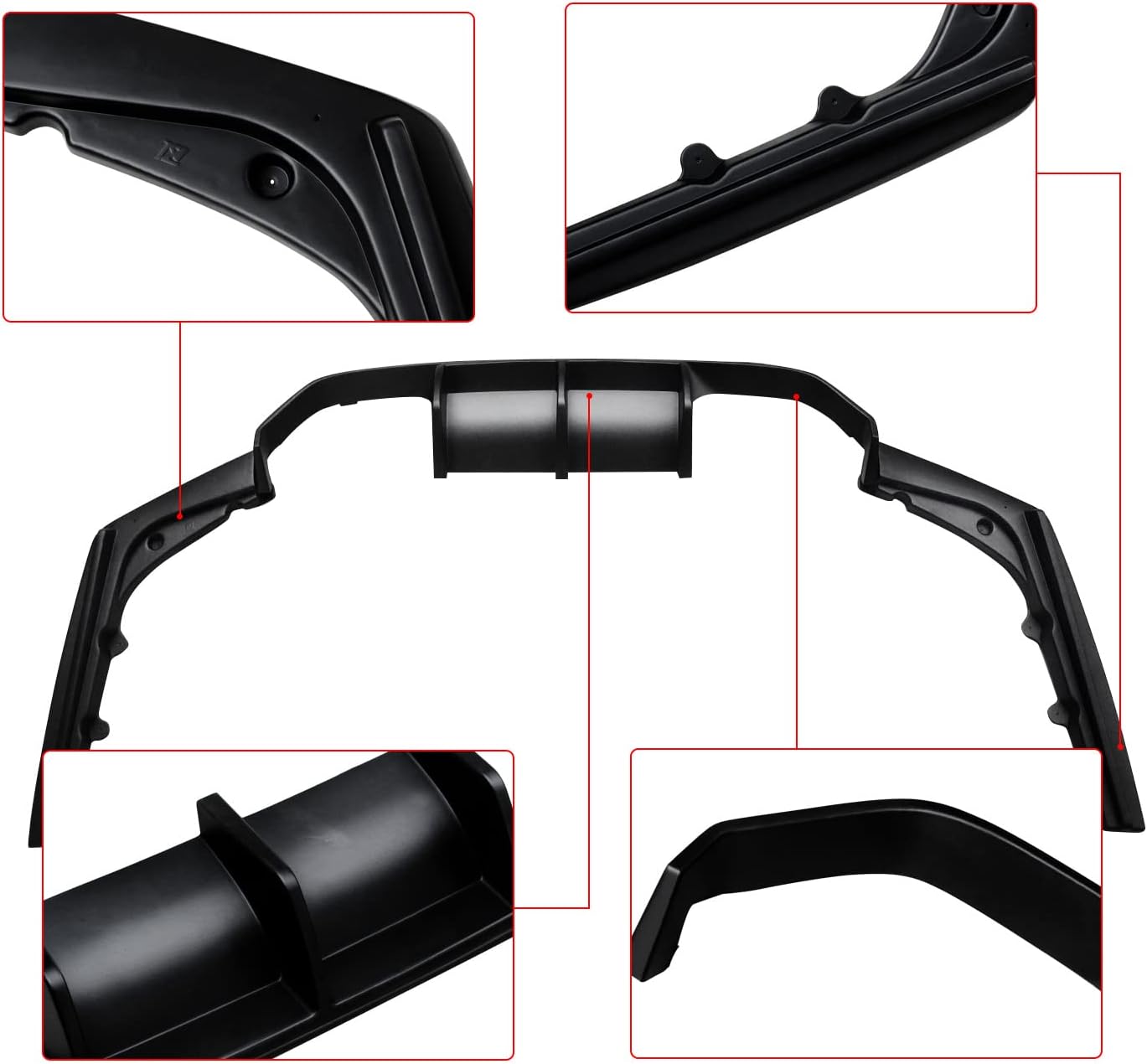 CARIG For 2015-2020 BMW F80 M3 F82 M4 F83 3PCs の後部ディフューザーの ABS によって塗られる V 様式の後部バンパーの唇