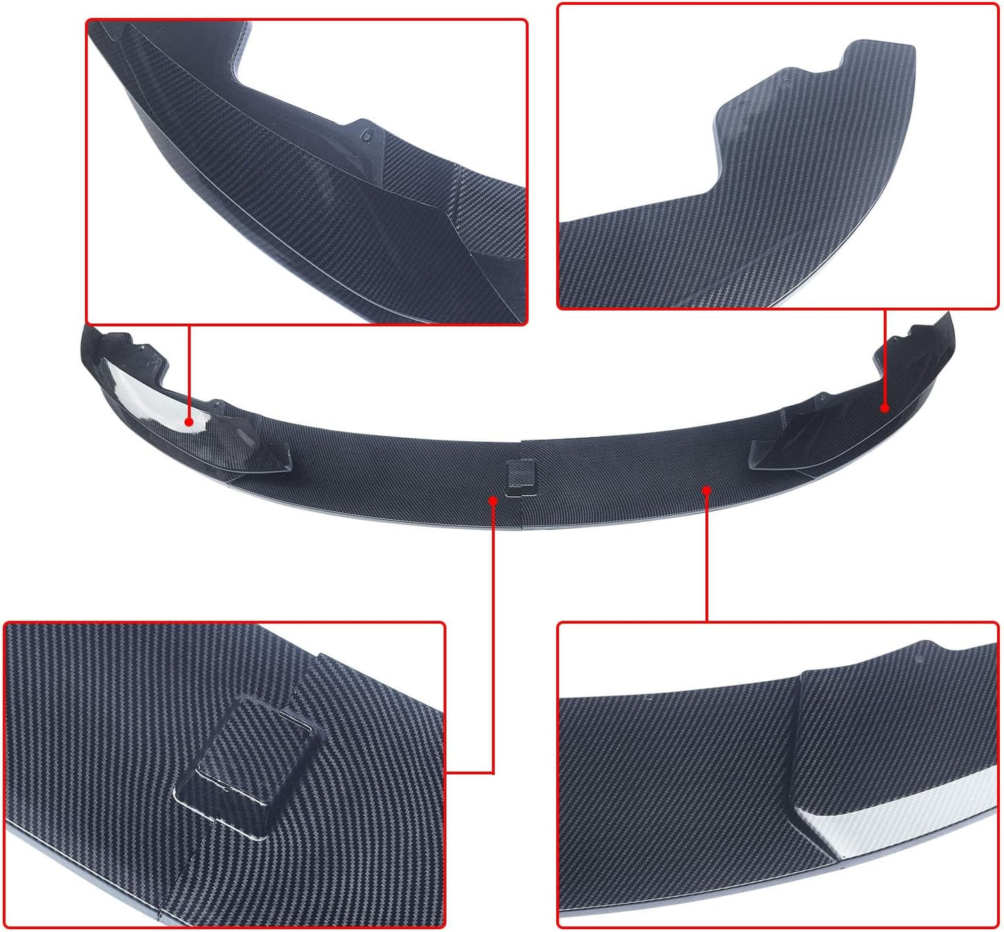 CARIG For 2014-2020 BMW F32 F33 F36 4 シリーズ M スポーツ フロント リップ ABS 塗装 4 pc フロント バンパー スプリッター