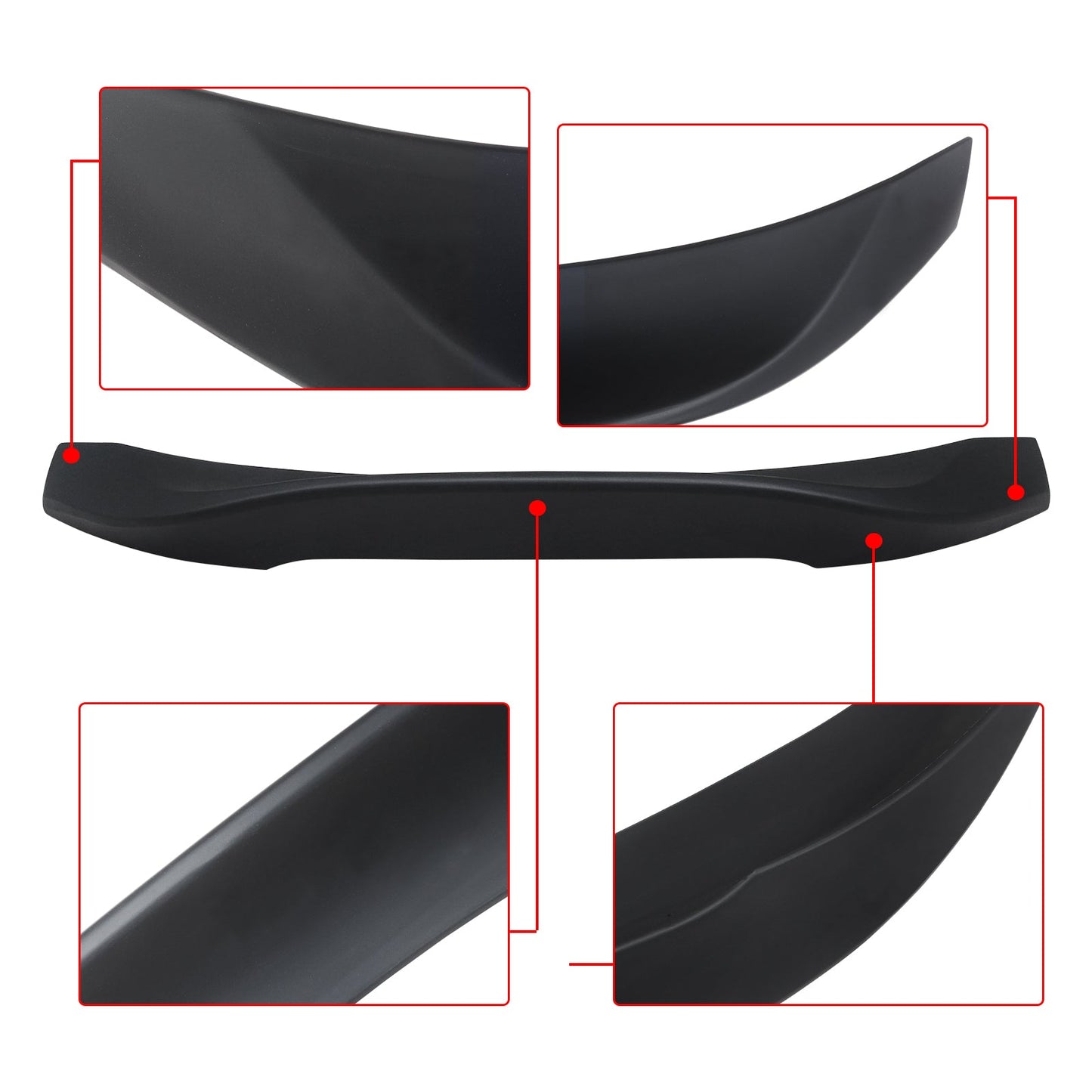 CARIG 2013-2019 GT86 Subaru BRZ FR-S FRS用マットブラックトランクスポイラー