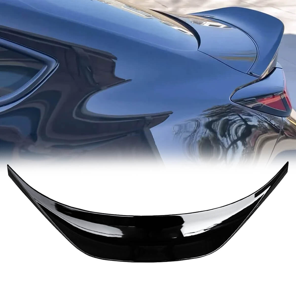 CARIG fOR 2022 2023 トヨタ GR 86 スバル BRZ ABS グロスブラック用リアスポイラー