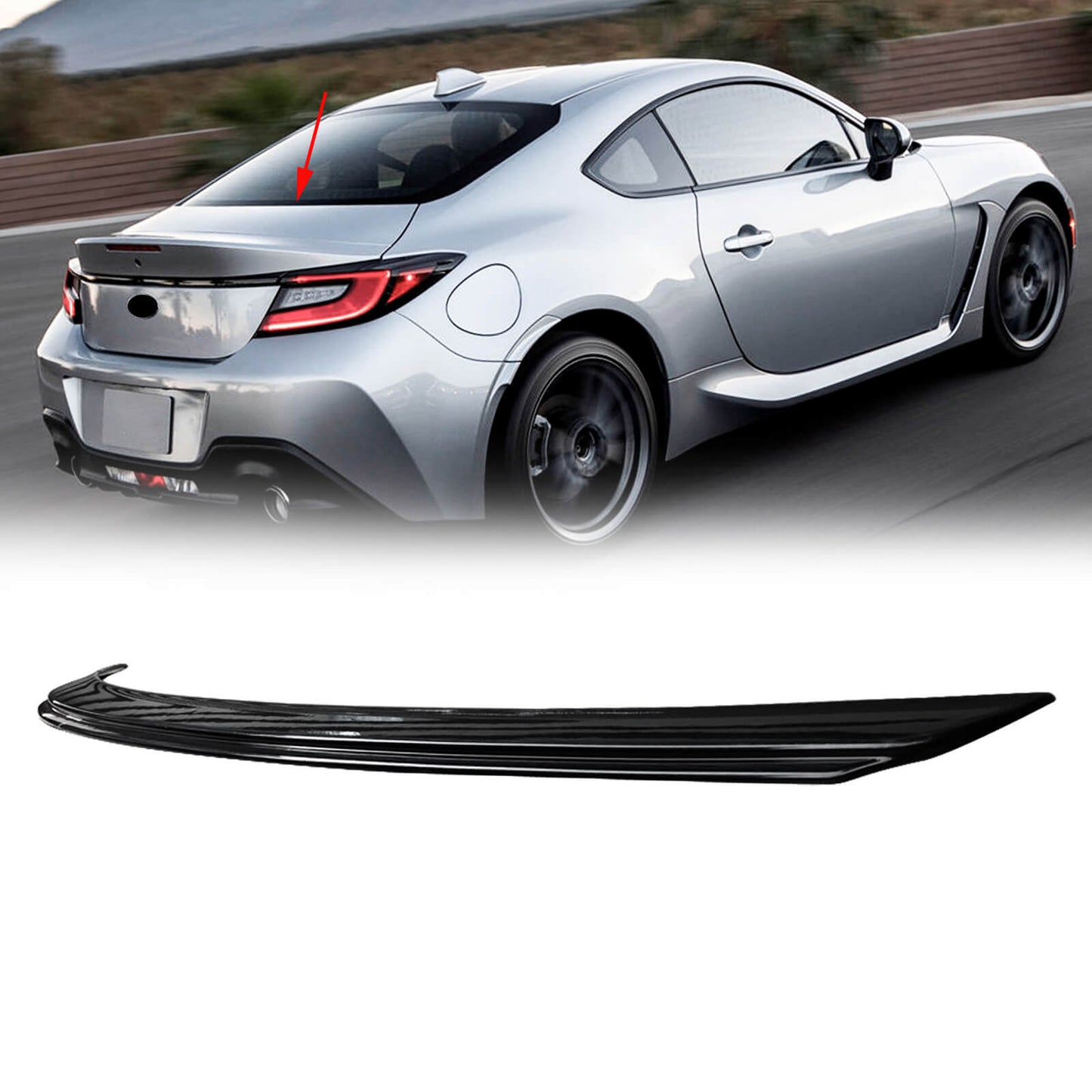 CARIG For 2022-2024 新型 トヨタ GR86 ZN8 / スバル BRZ ZD8 エアロスタビライジングカバー ルーフスポイラー リアスポイラー トランクスポイラー リアアンダースポイラー ABS塗装 光沢ブラック/グロスブラック トヨタGR86部品