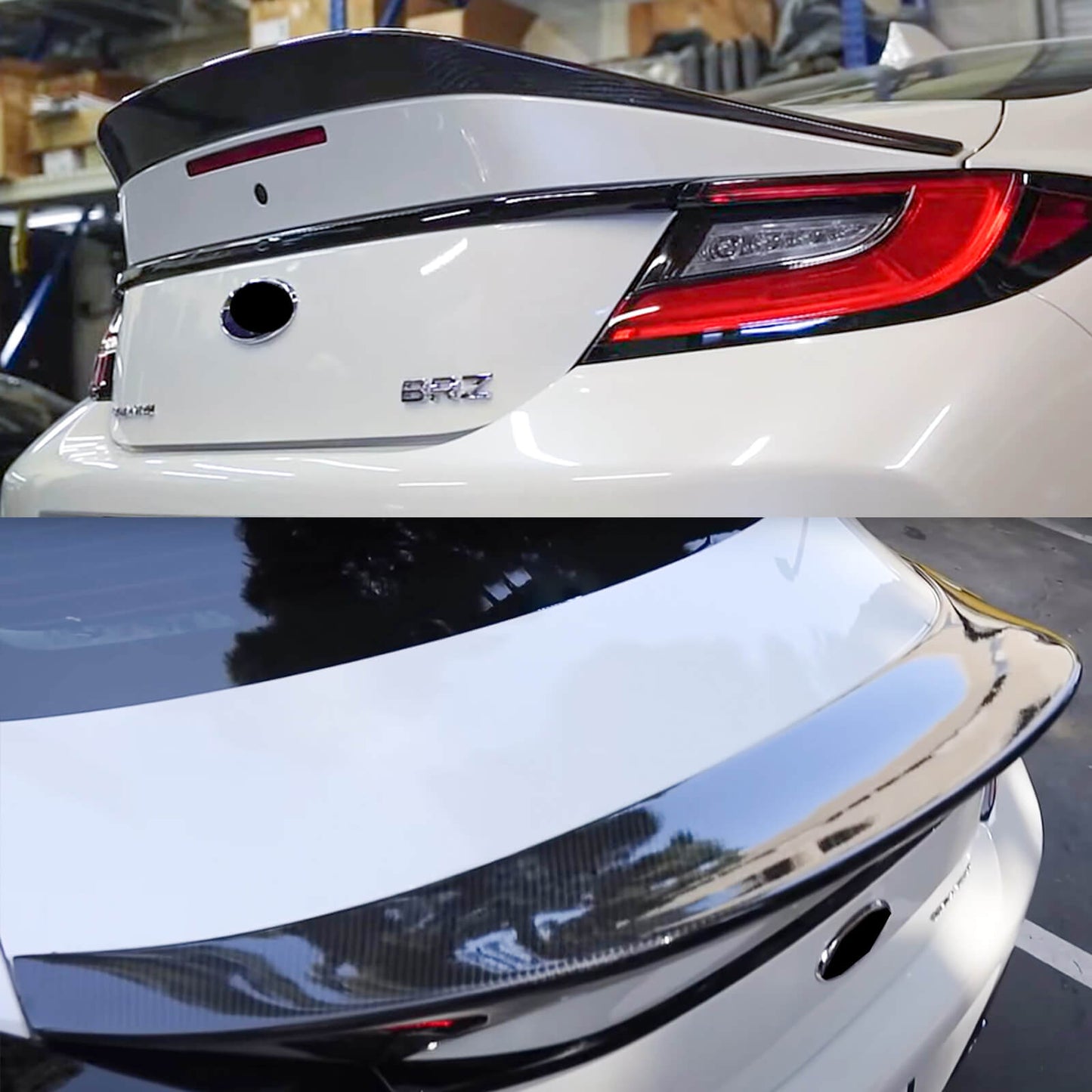 CARIG For 2022-2024 トヨタ GR 86 スバル BRZ ABS の工場 TRD の一見のトランク スポイラー翼のための後部スポイラー