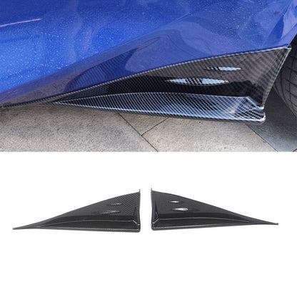 CARIG For 2022-2024 スポイラー サイドスプリッター ベントカバー ウィングレット トヨタ GR86 スバル BRZ ABS カーボン調トリム