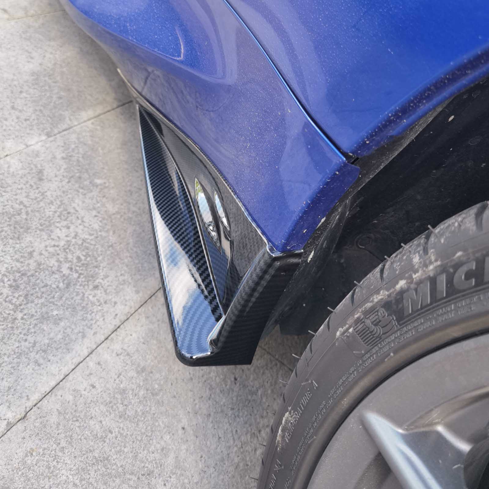 CARIG For 2022-2024 スポイラー サイドスプリッター ベントカバー ウィングレット トヨタ GR86 スバル BRZ ABS カーボン調トリム