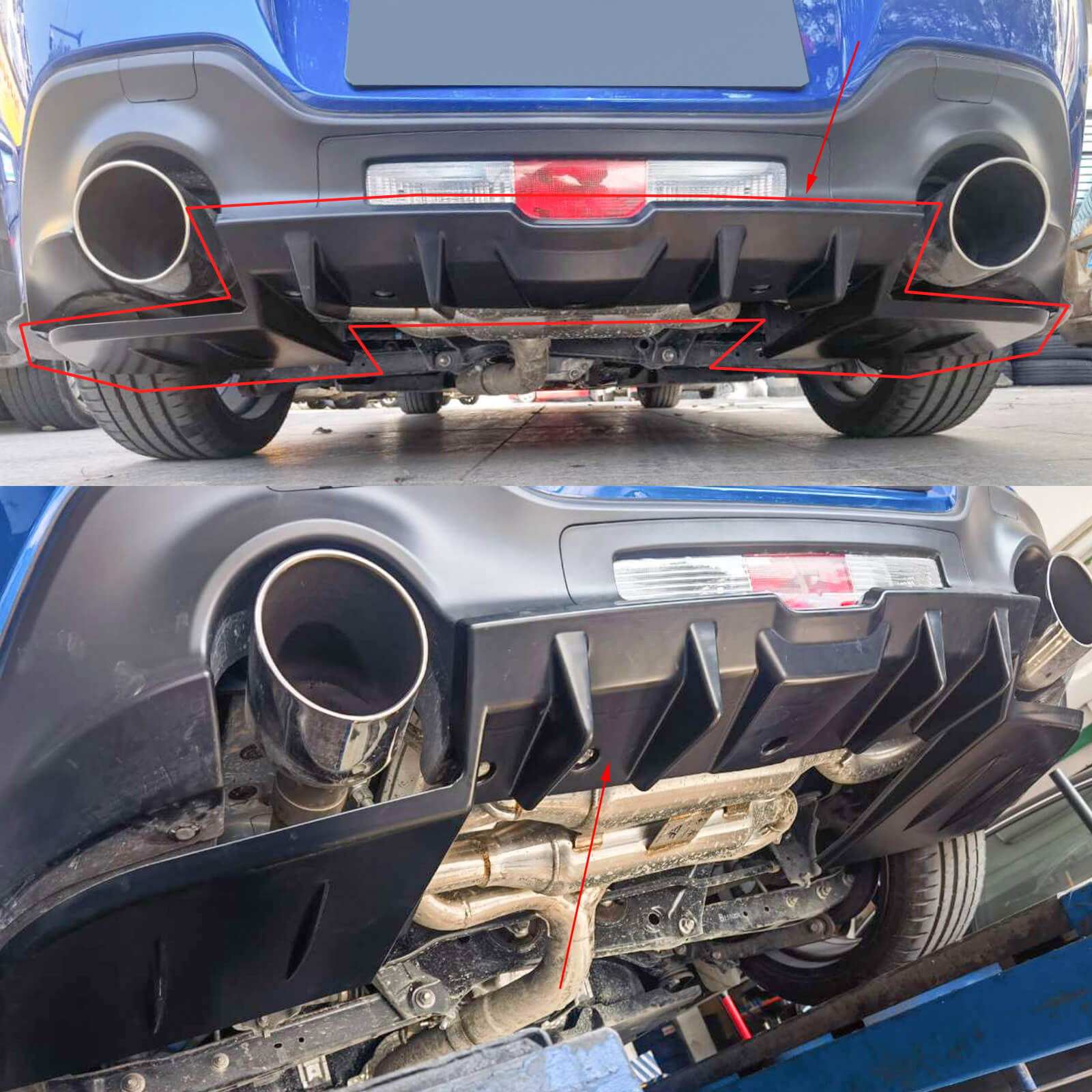 CARIG For 2022-2024 スバルBRZ トヨタGR86用 リアディフューザー
