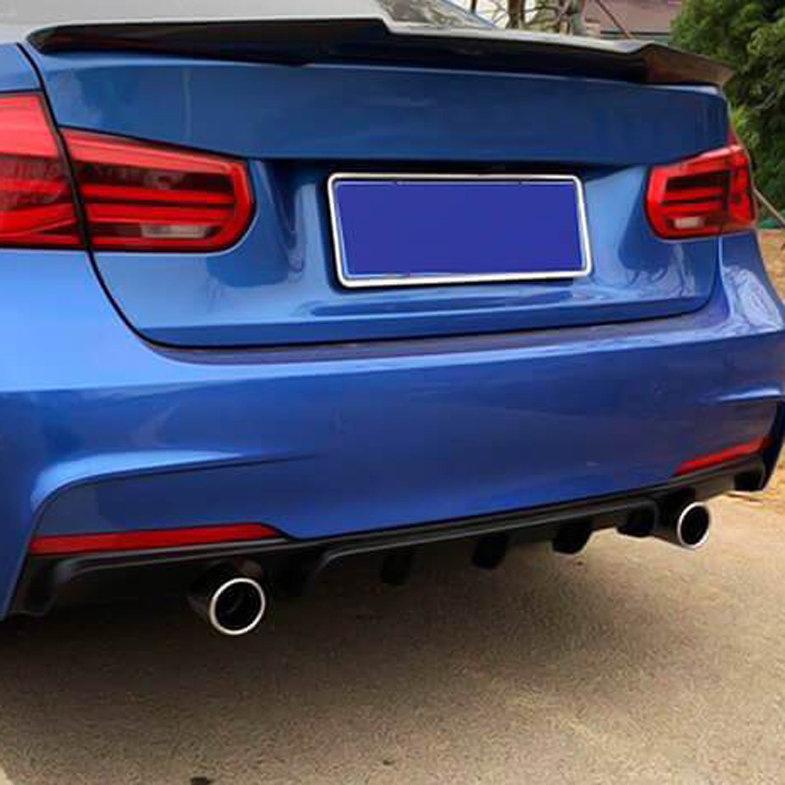 CARIG For 2012-2018 BMW 3シリーズ F30 Mスポーツ リアディフューザー ロアバンパーディフューザー リアリップスポイラー