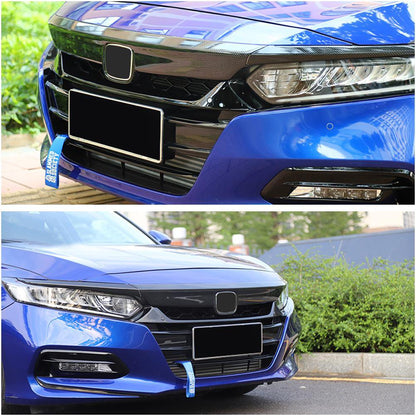 CARIG For 2018-2020 ホンダ アコード ABS フロントバンパーフードグリルカバーW/アイリッドモールディンググリルカバー