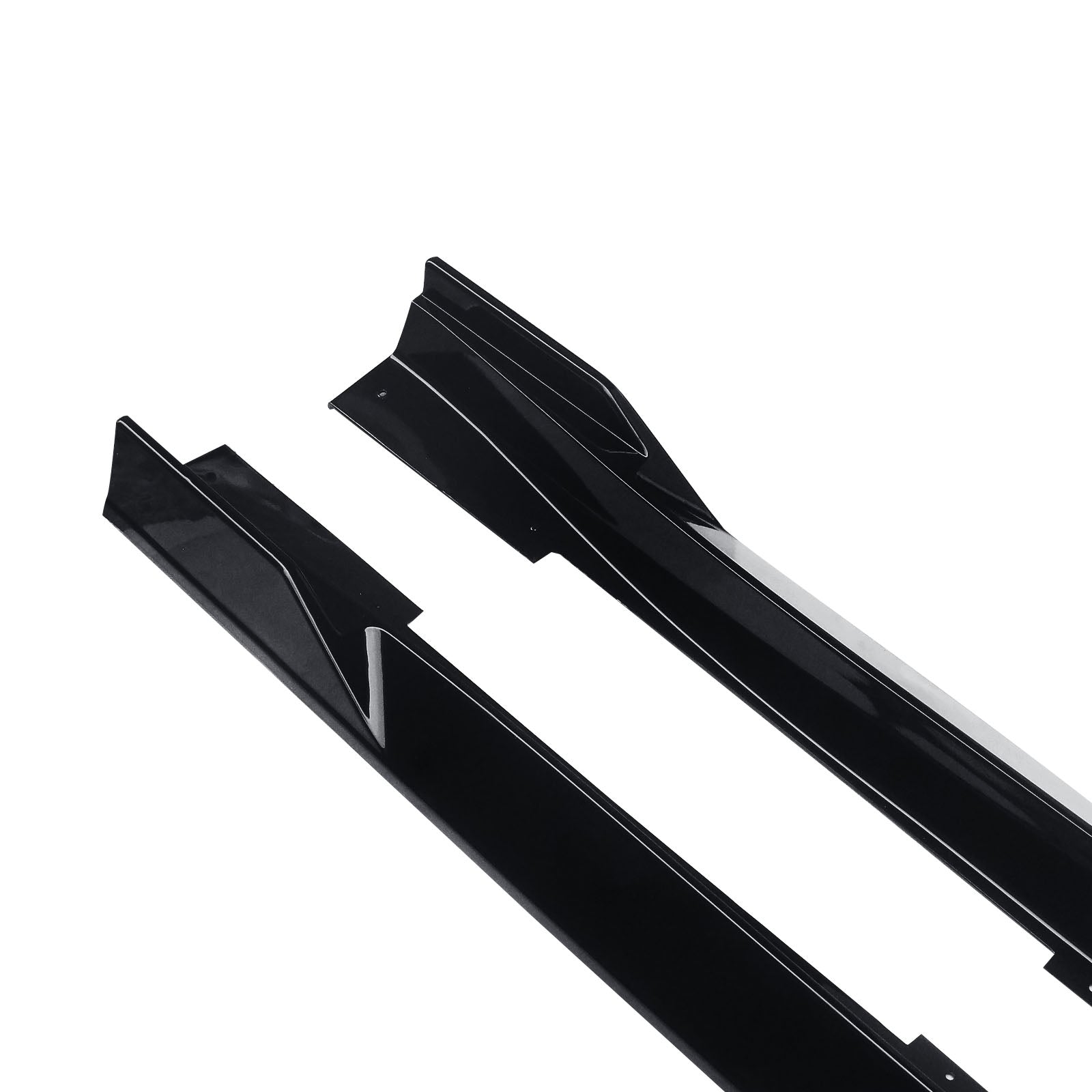 CARIG  For 2014-2024 サイドスカートインフィニティQ50 JDMスタイル4 PCSロッカーパネルエクステンションリップス