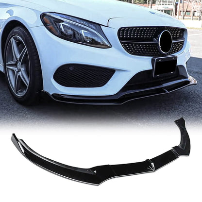 CARIG For 2015-2018ベンツCクラスW205 C205スポーツ/AMGラインAMG C43 ABSスプリッター用フロントリップ
