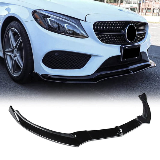 CARIG For 2015-2018ベンツCクラスW205 C205スポーツ/AMGラインAMG C43 ABSスプリッター用フロントリップ