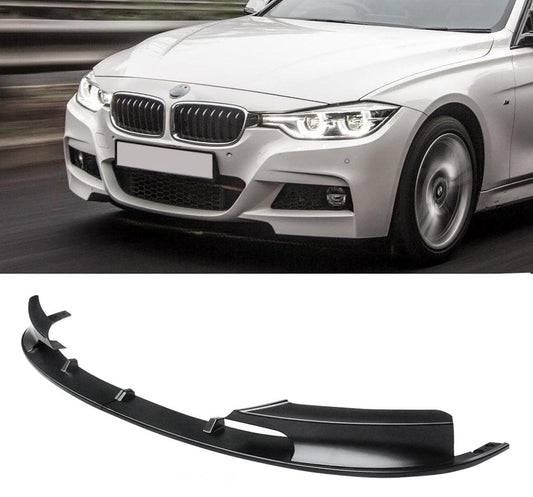 CARIG For 2012-2018 BMW F30 3シリーズ Mテックスタイルフロントバンパーリップ ABS 2ピース