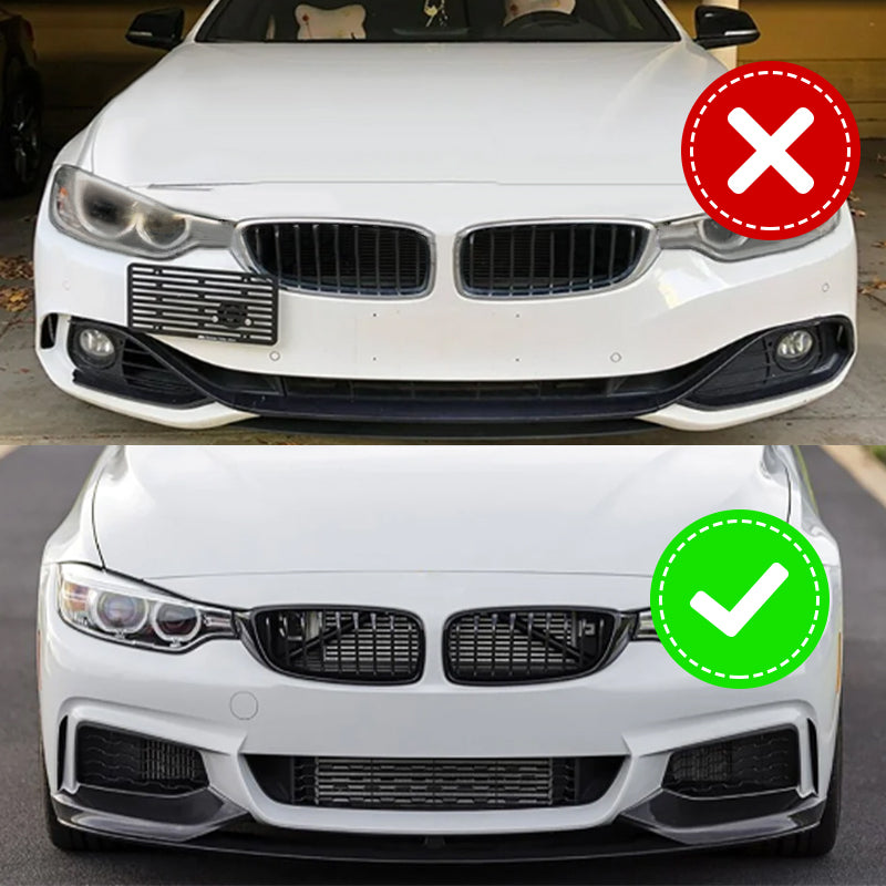 CARIG For 2014-2020 BMW F32 F33 F36 4 シリーズ M スポーツ フロント リップ ABS 塗装 4 pc フロント バンパー スプリッター