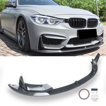 CARIG For 2015-2020 BMW F80 M3 F83 F82 M4 フロント リップ M パフォーマンス 4 ピース ABS 塗装フロント スプリッター
