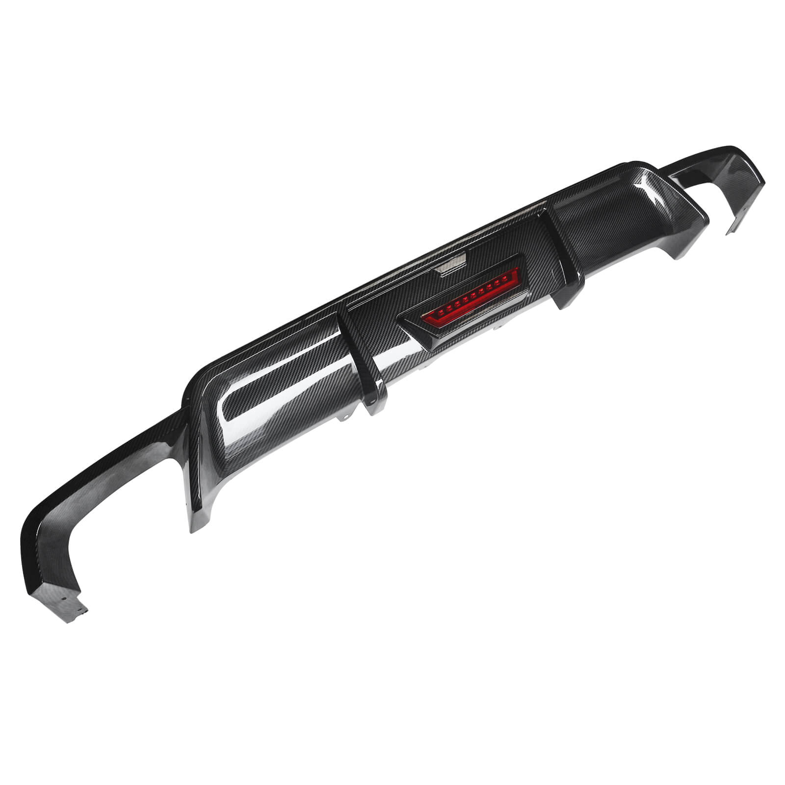CARIG For 2018-2024 トヨタ カムリ SE XSE ABS 塗装リア バンパー リップ LED ブレーキ ライト リア ディフューザー