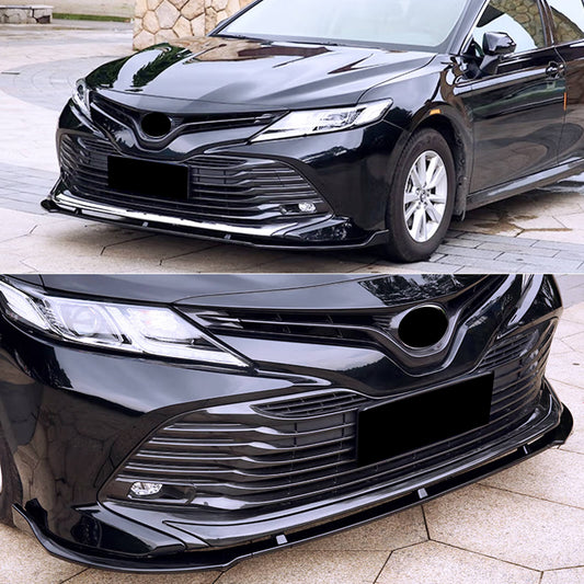 CARIG  For 2018-2024 トヨタ カムリ LE XLE フロントバンパーリップロアスプリッター