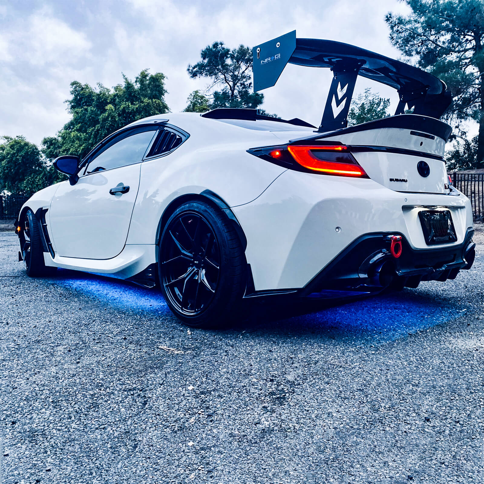 CARIG For2022-2024 スバル BRZ トヨタ GR 86 GR86 リアディフューザー コーナースプリッター ABS ディフューザー マットブラック