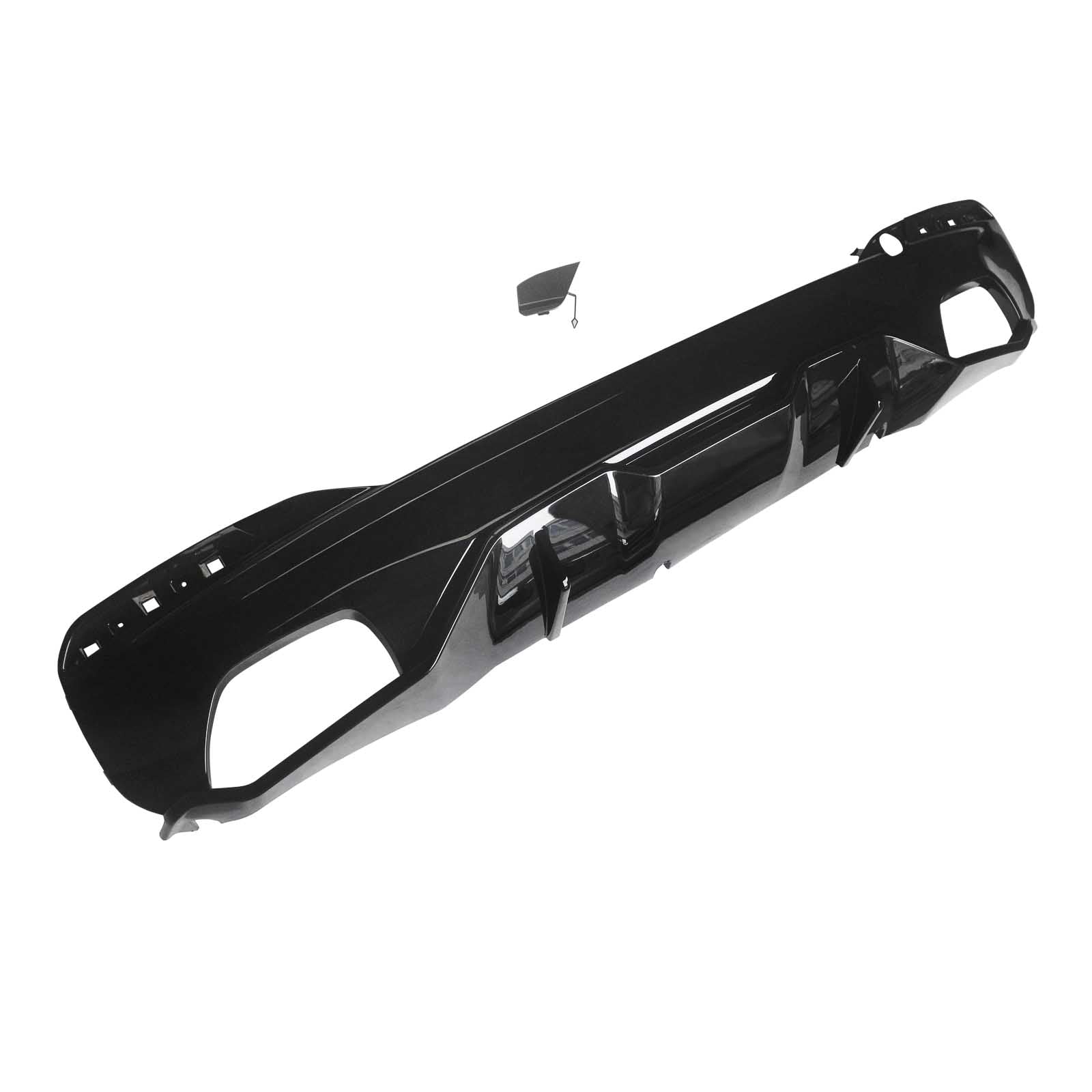 CARIG For 2017-2023 リアディフューザー BMW G30 M550i G31 G38 5シリーズMスポーツリアバンパーリップ