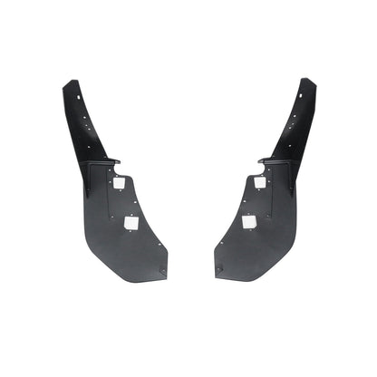 CARIG For 2015-2021 フォード マスタング ウィングレットスプリッター ABSスタイル フロントバンパーコーナースポイラー