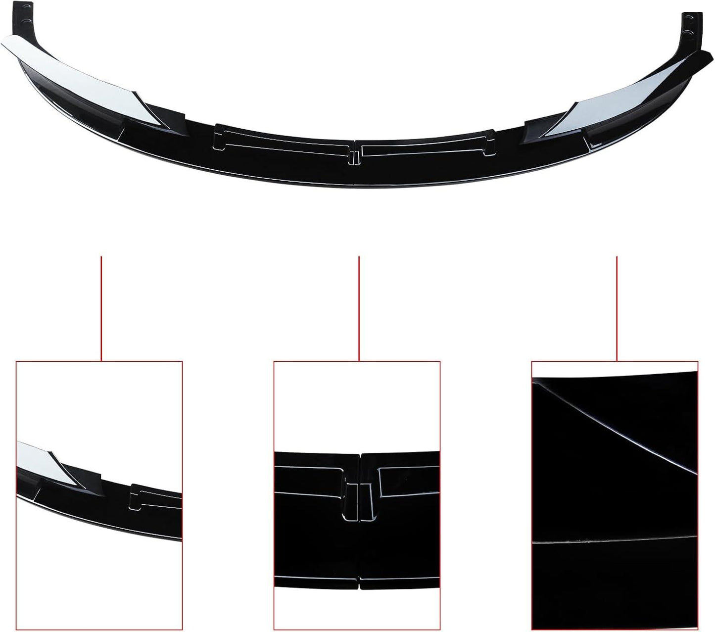 CARIG For 2012-2018 BMW F30 3 シリーズ M テック フロント バンパー Lip2 PCS 塗装スポーツ フロント スポイラー下部ディフューザー