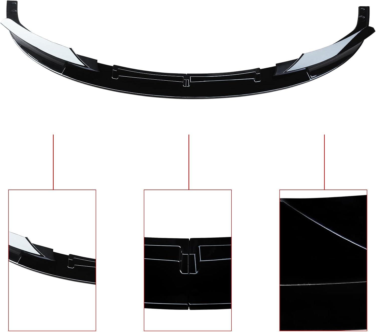 CARIG For 2012-2018 BMW F30 3 シリーズ M テック フロント バンパー Lip2 PCS 塗装スポーツ フロント スポイラー下部ディフューザー