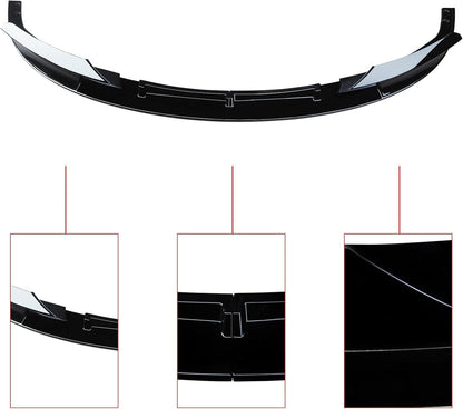 CARIG For 2012-2018 BMW F30 3 シリーズ M テック フロント バンパー Lip2 PCS 塗装スポーツ フロント スポイラー下部ディフューザー