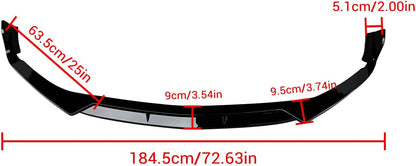 CARIG W206 フロントスポイラー 2022年～2025年 メルセデス ベンツ Cクラス W206 セダン/メルセデス AMG C43 車種専用 フロントリップ リップスポイラー ABS製 塗装済み