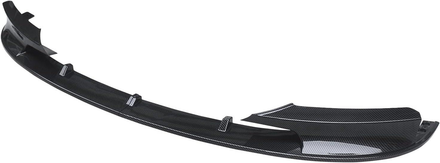 CARIG For 2012-2018 BMW F30 3シリーズ Mテックスタイルフロントバンパーリップ ABS 2ピース