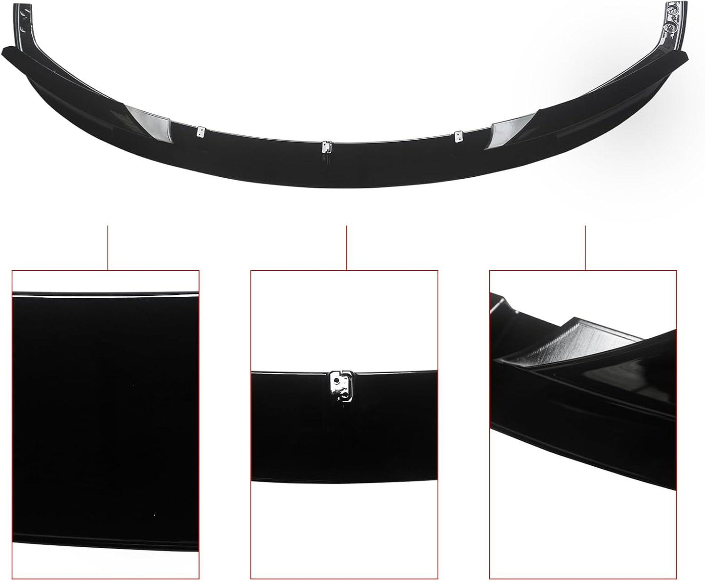 CARIG For 2012-2018 BMW F30 3シリーズ Mテックスタイルフロントバンパーリップ ABS 2ピース