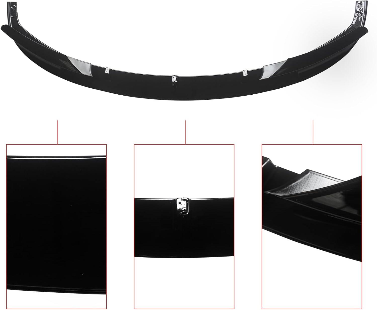 CARIG For 2012-2018 BMW F30 3シリーズ Mテックスタイルフロントバンパーリップ ABS 2ピース