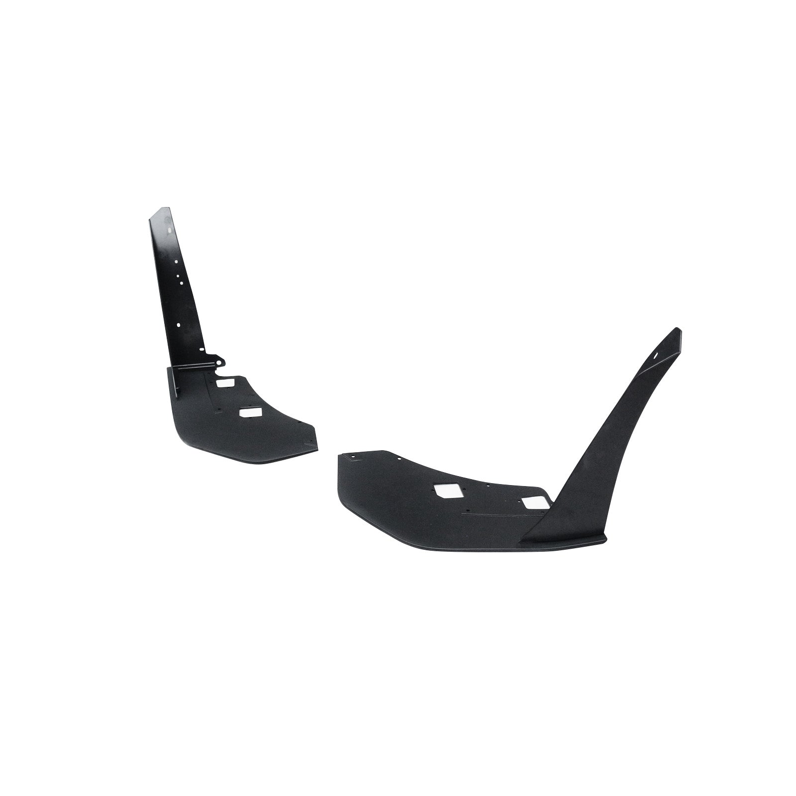 CARIG For 2015-2021 フォード マスタング ウィングレットスプリッター ABSスタイル フロントバンパーコーナースポイラー