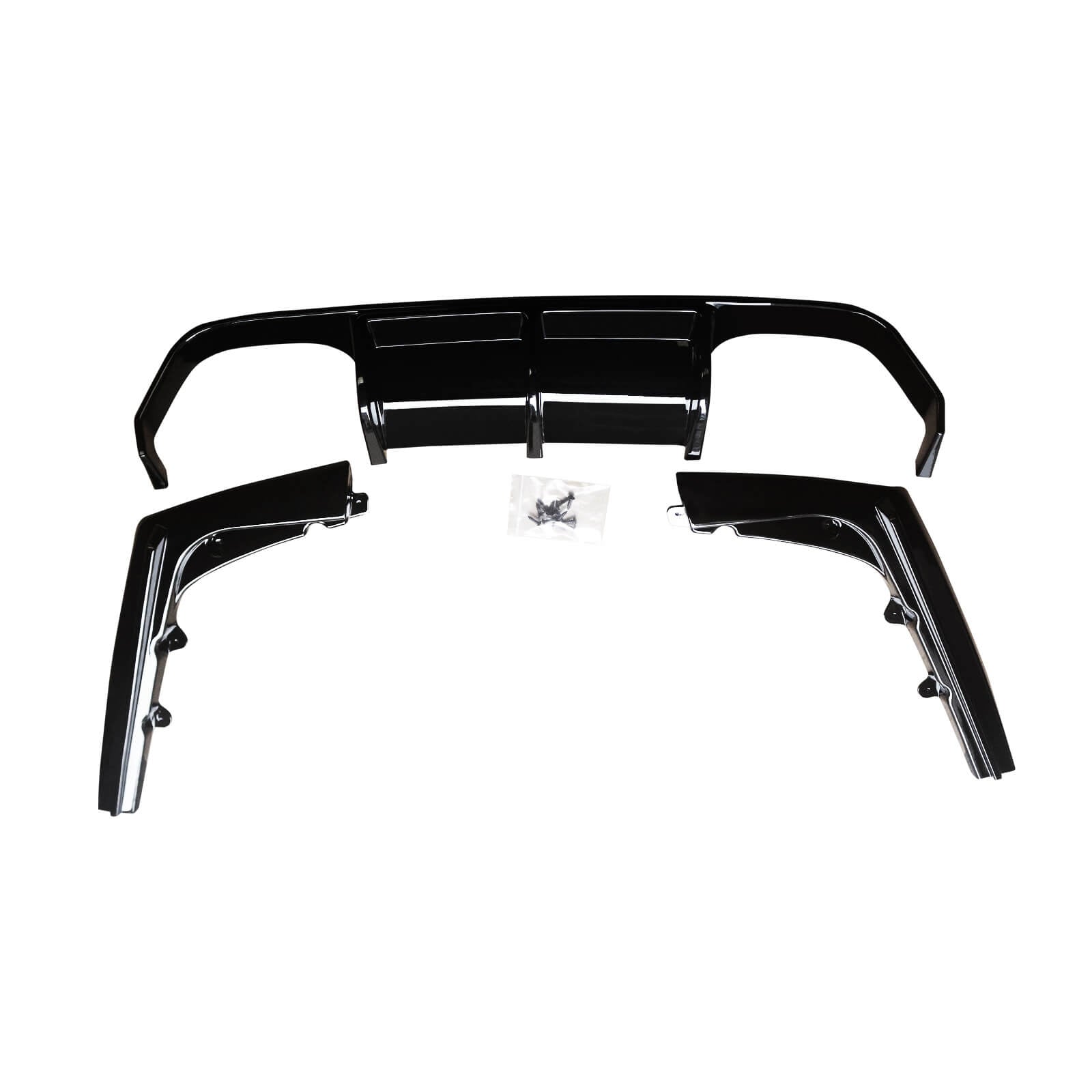 CARIG For 2015-2020 BMW F80 M3 F82 M4 F83 3PCs の後部ディフューザーの ABS によって塗られる V 様式の後部バンパーの唇