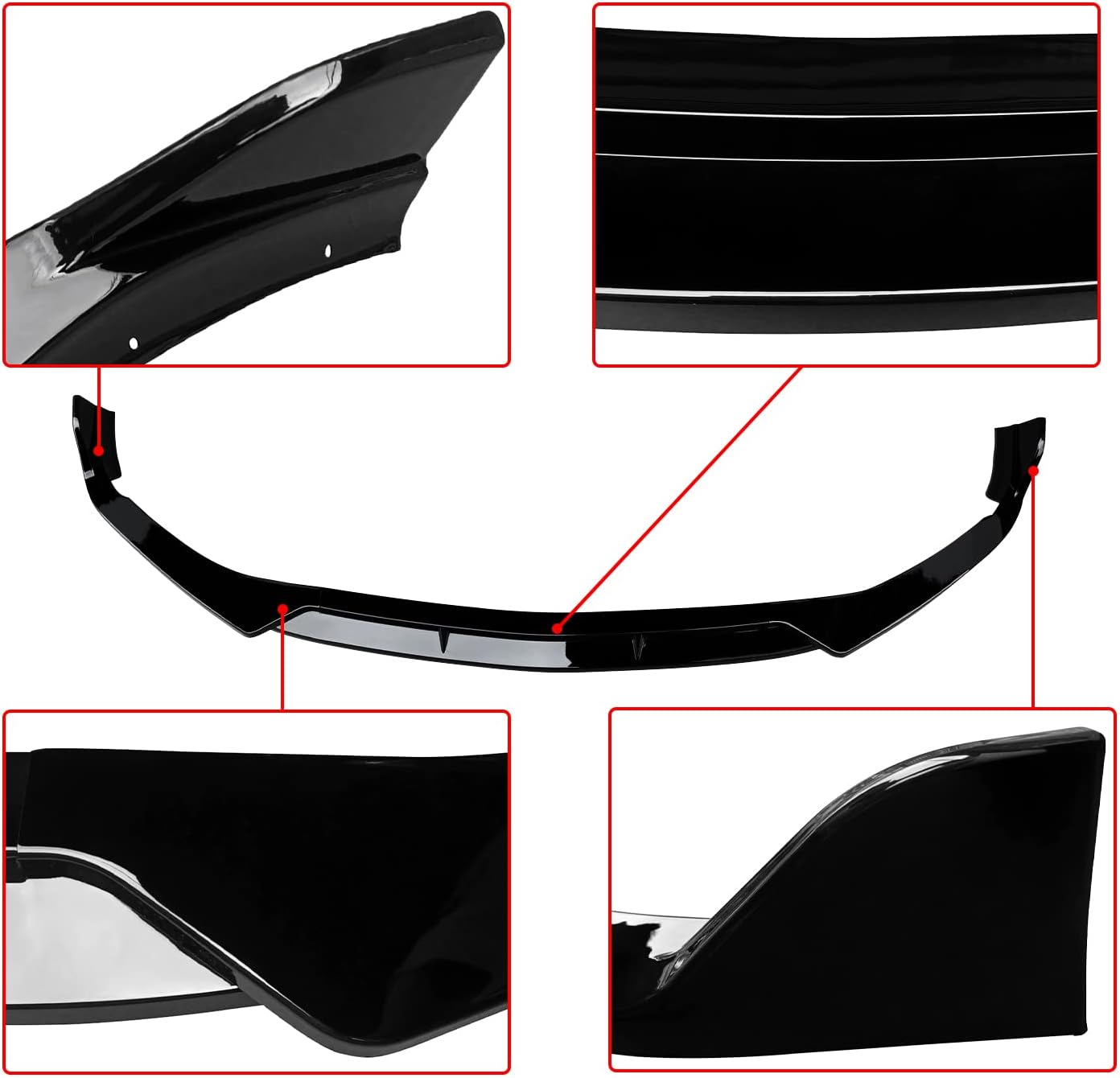 CARIG W206 フロントスポイラー 2022年～2025年 メルセデス ベンツ Cクラス W206 セダン/メルセデス AMG C43 車種専用 フロントリップ リップスポイラー ABS製 塗装済み