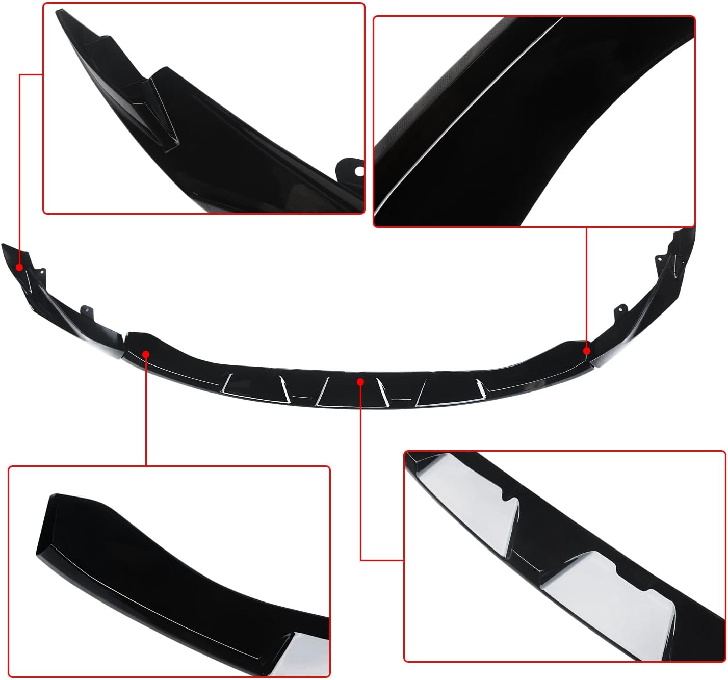 CARIG For 2021-2024 BMW G80 M3 G82 M4 3PCs ABS M パフォーマンス フロント リップ フロント バンパー スプリッター