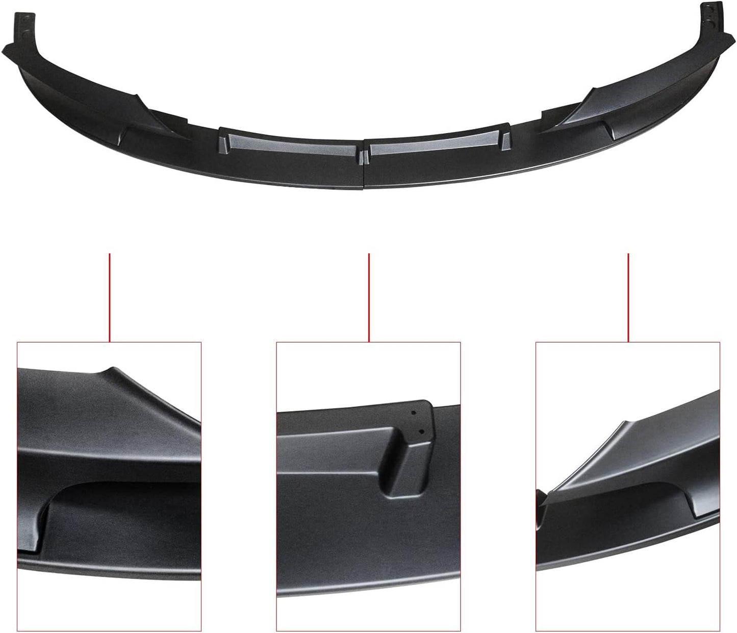CARIG For 2012-2018 BMW F30 3 シリーズ M テック フロント バンパー Lip2 PCS 塗装スポーツ フロント スポイラー下部ディフューザー