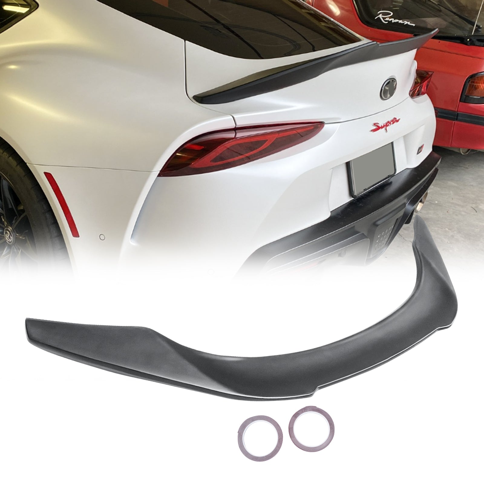 CARIG For 2020-2022 のためのトヨタ GR Supra A90 A91 の後部スポイラー ABS によって塗られるトランク スポイラー翼