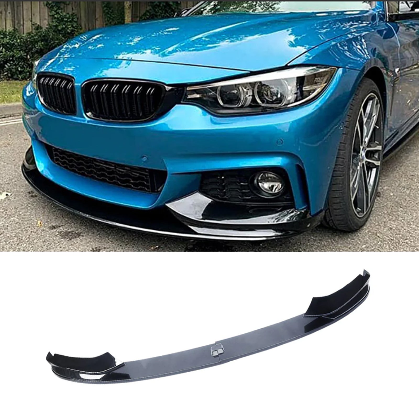 CARIG For 2014-2020 BMW F32 F33 F36 4 シリーズ M スポーツ フロント リップ ABS 塗装 4 pc フロント バンパー スプリッターCARIG For 2014-2020 BMW F32 F33 F36 4 シリーズ M スポーツ フロント リップ ABS 塗装 4 pc フロント バンパー スプリッター