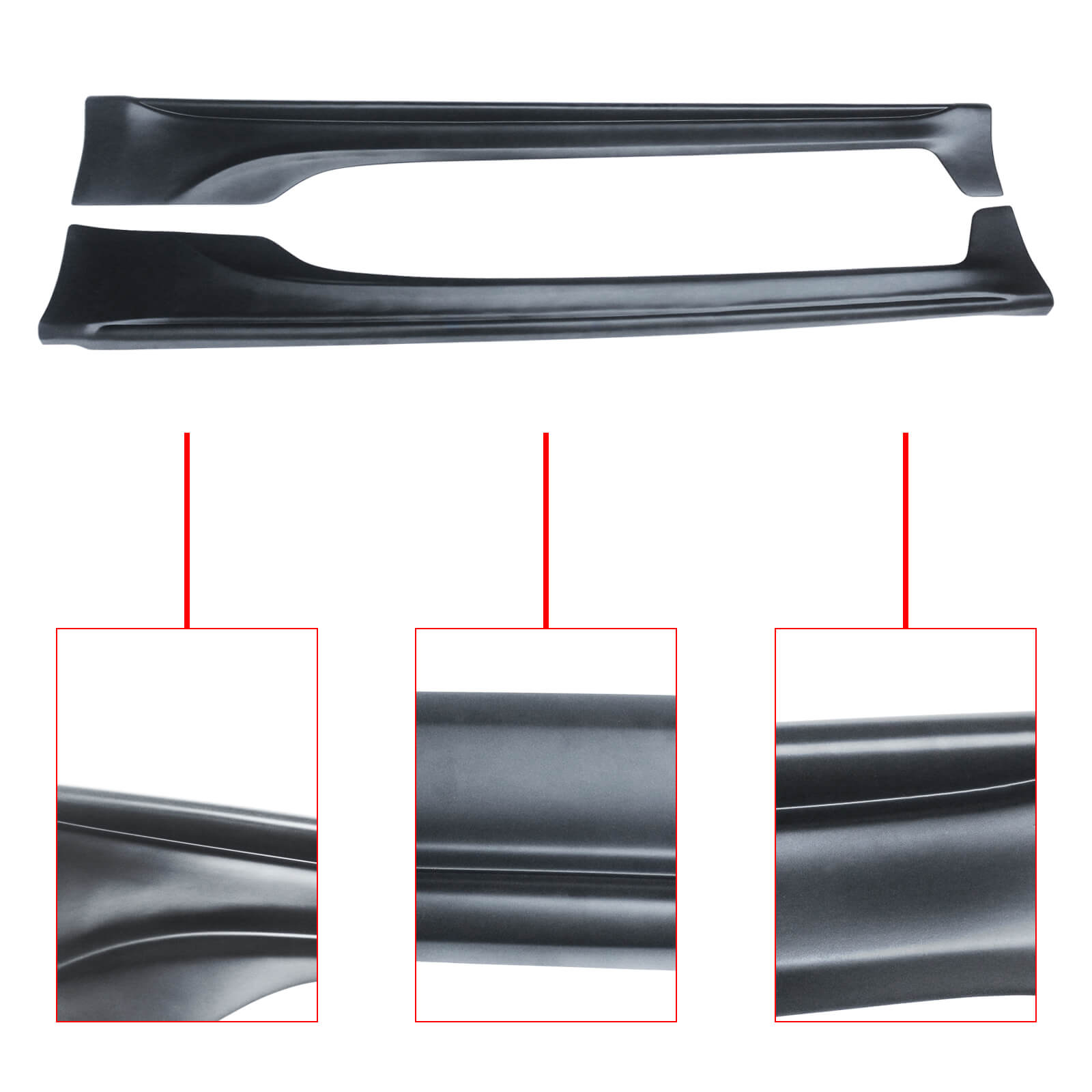 CARIG For 2012-2020用サイドスカート スバルBRZ サイオンFRS トヨタGT86用 エクステンションリップ