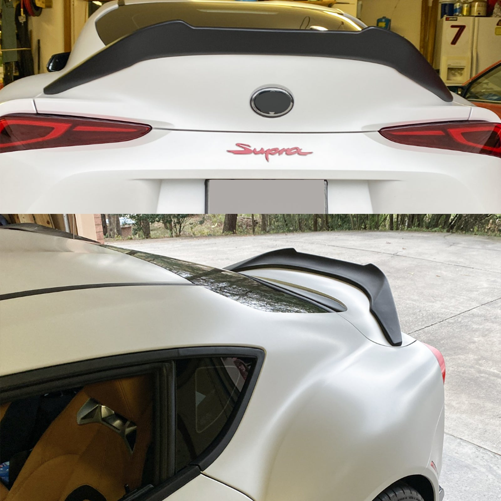 CARIG For 2020-2022 のためのトヨタ GR Supra A90 A91 の後部スポイラー ABS によって塗られるトランク スポイラー翼