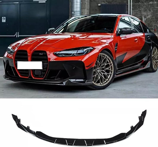 CARIG For 2021-2024 BMW G80 M3 G82 M4 3PCs ABS M パフォーマンス フロント リップ フロント バンパー スプリッター