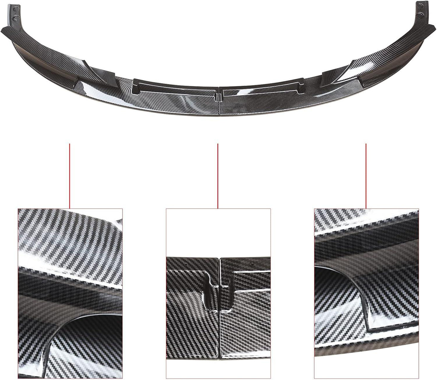 CARIG For 2012-2018 BMW F30 3 シリーズ M テック フロント バンパー Lip2 PCS 塗装スポーツ フロント スポイラー下部ディフューザー