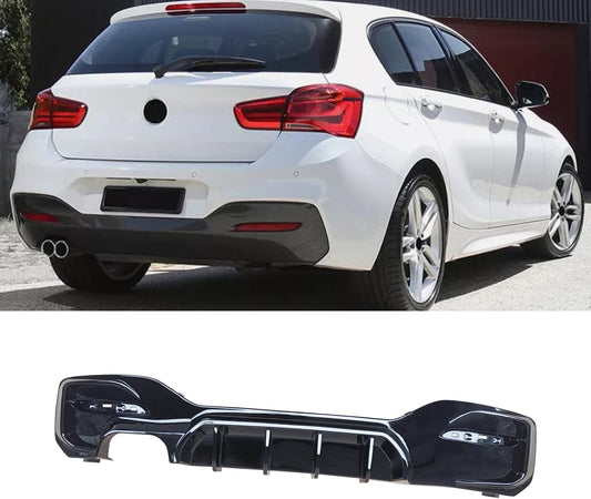 CARIG For 2015-2019 BMW 1 シリーズ F20 F21 M135 M140 リア ディフューザー シングル クワッド エキゾースト
