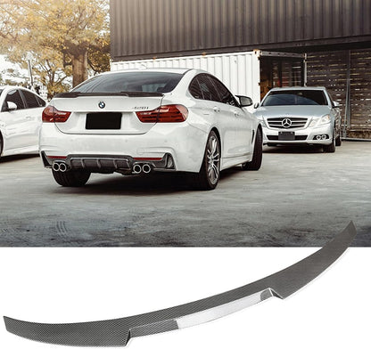 CARIG For BMW 4シリーズ F36 430i 435i 440i グランクーペ 4ドア M4スタイル リアスポイラー トランクウィング スプリッター