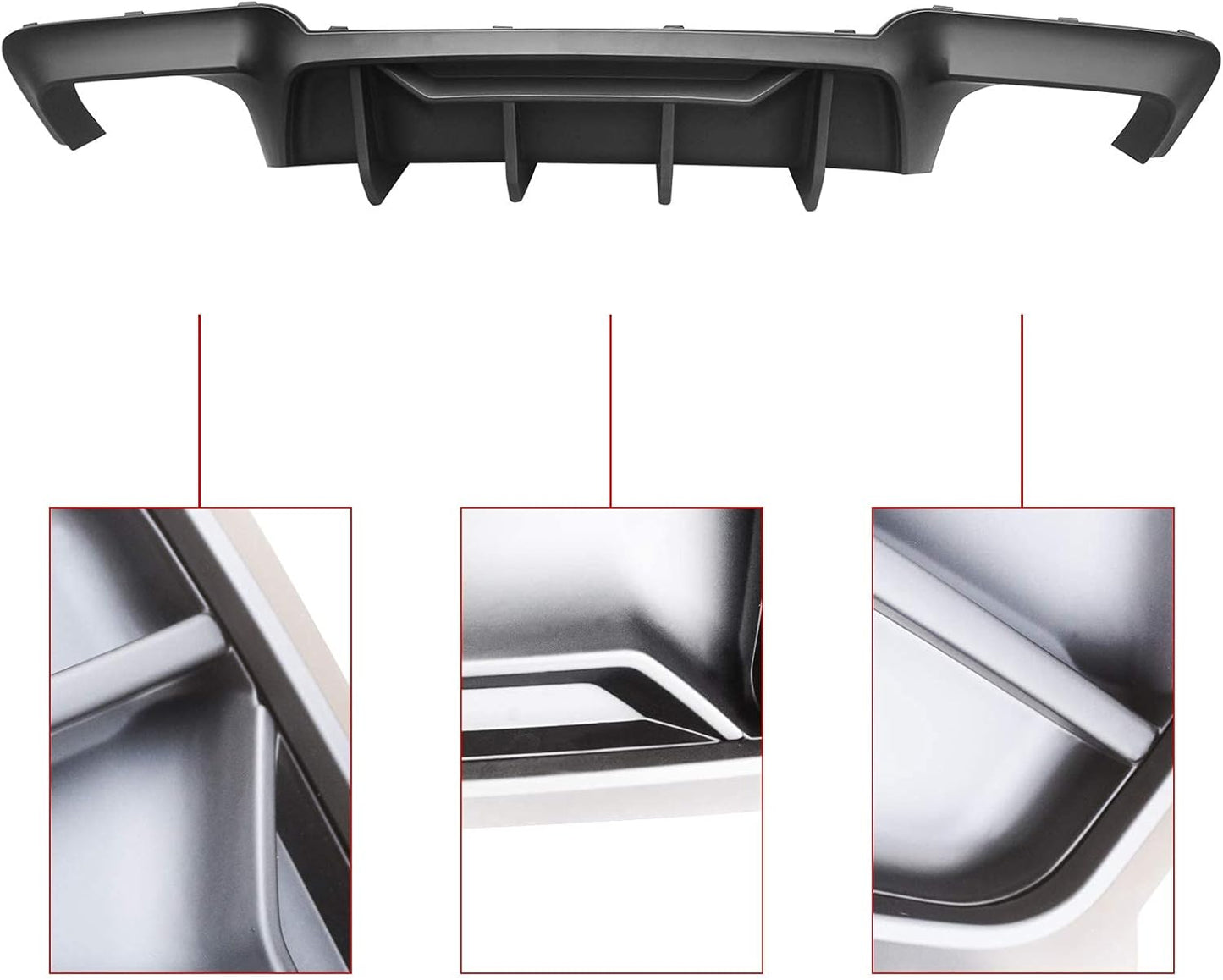 CARIG For 2011-2016 BMW F10 Mスポーツ ABS F90 M5リアディフューザースタイルNOTフィット550/535/M5