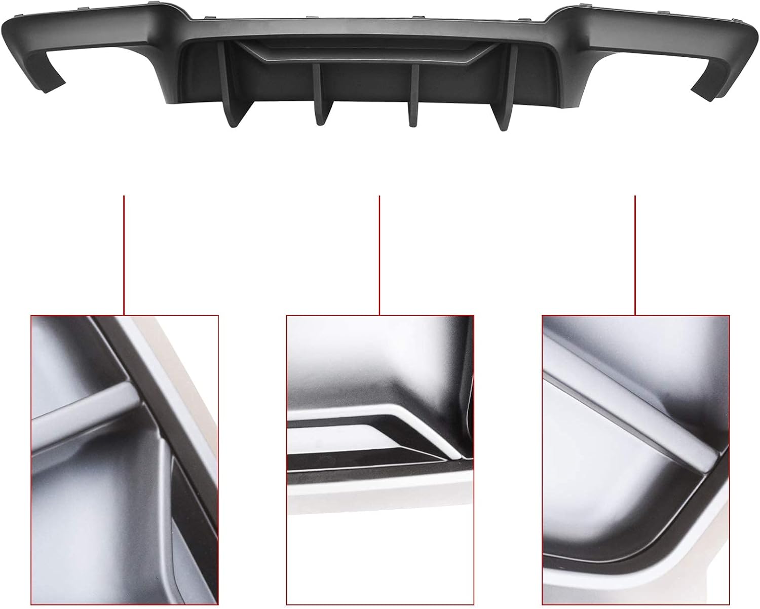CARIG For 2011-2016 BMW F10 Mスポーツ ABS F90 M5リアディフューザースタイルNOTフィット550/535/M5