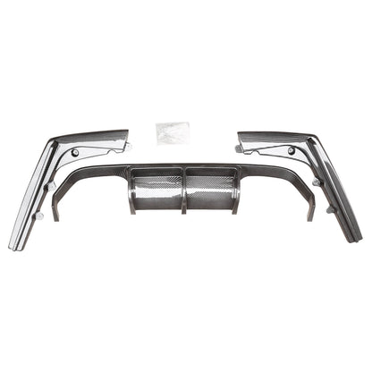 CARIG For 2015-2020 BMW F80 M3 F82 M4 F83 3PCs の後部ディフューザーの ABS によって塗られる V 様式の後部バンパーの唇
