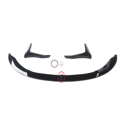 CARIG For 2015-2020 BMW F80 M3 F83 F82 M4 フロント リップ M パフォーマンス 4 ピース ABS 塗装フロント スプリッター