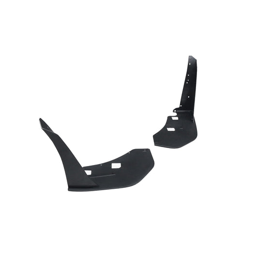 CARIG For 2015-2021 フォード マスタング ウィングレットスプリッター ABSスタイル フロントバンパーコーナースポイラー