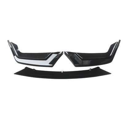 CARIG FOR 2017-2021ホンダシビックSi FK7ハッチバック用 ABS 3ピースフロントバンパーリップスプリッター
